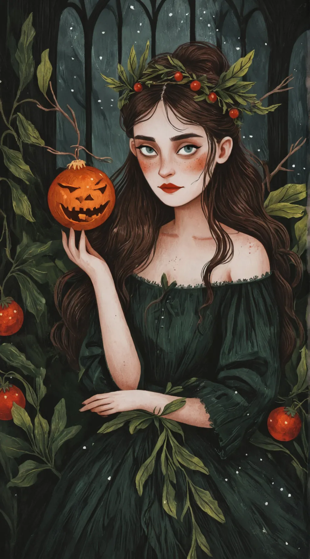 ai character: Flor  background