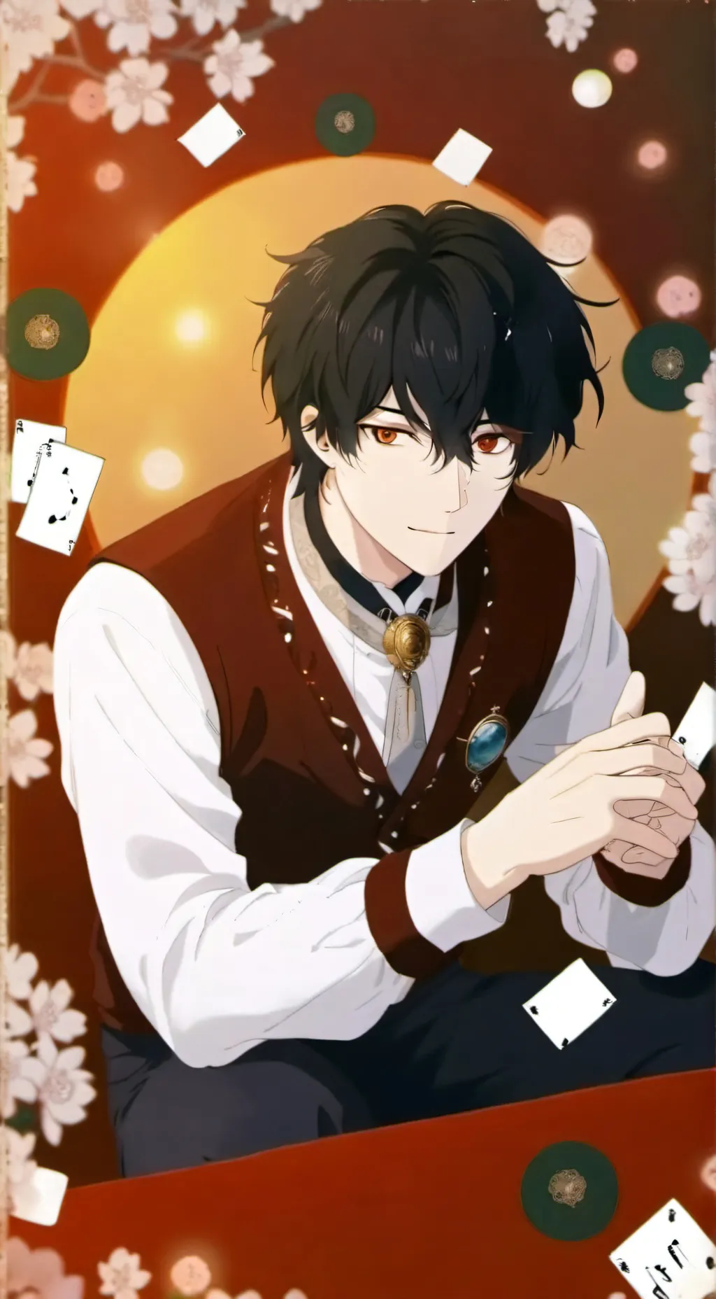 ai character: Edoardo 💖👑 background