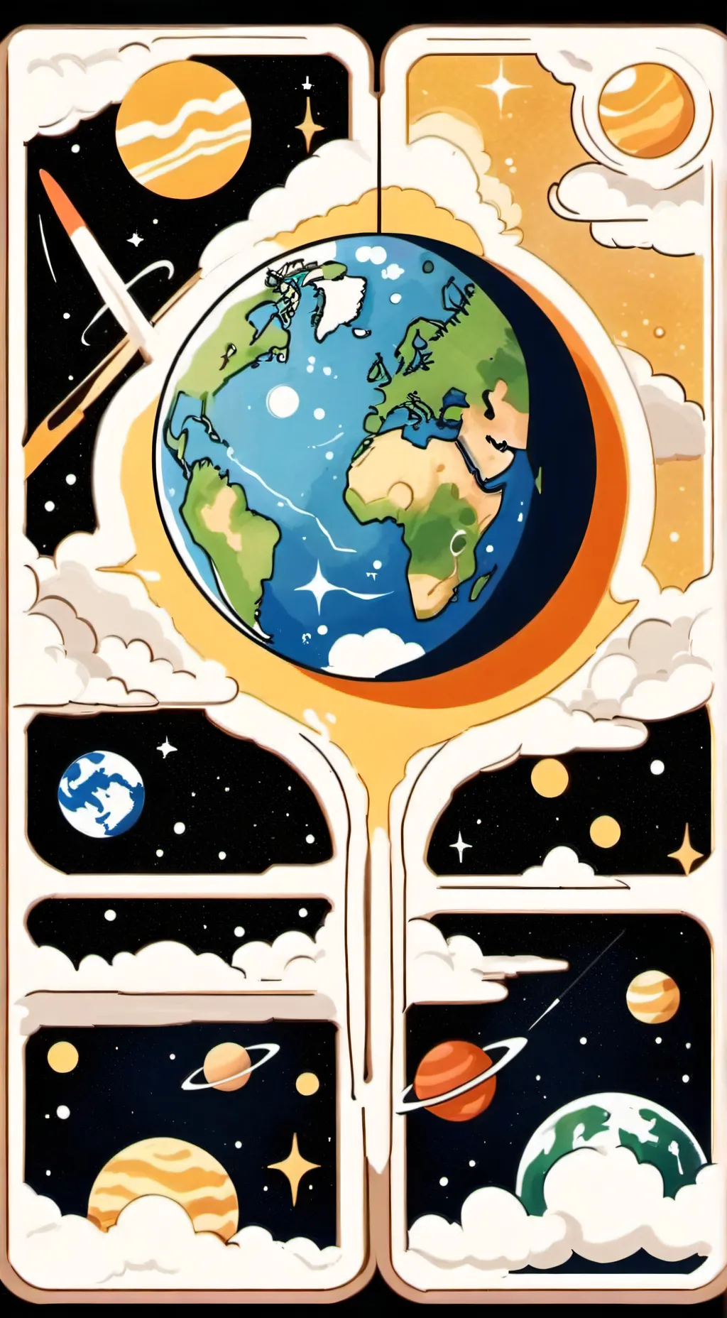 ai character: Venus x Earth background