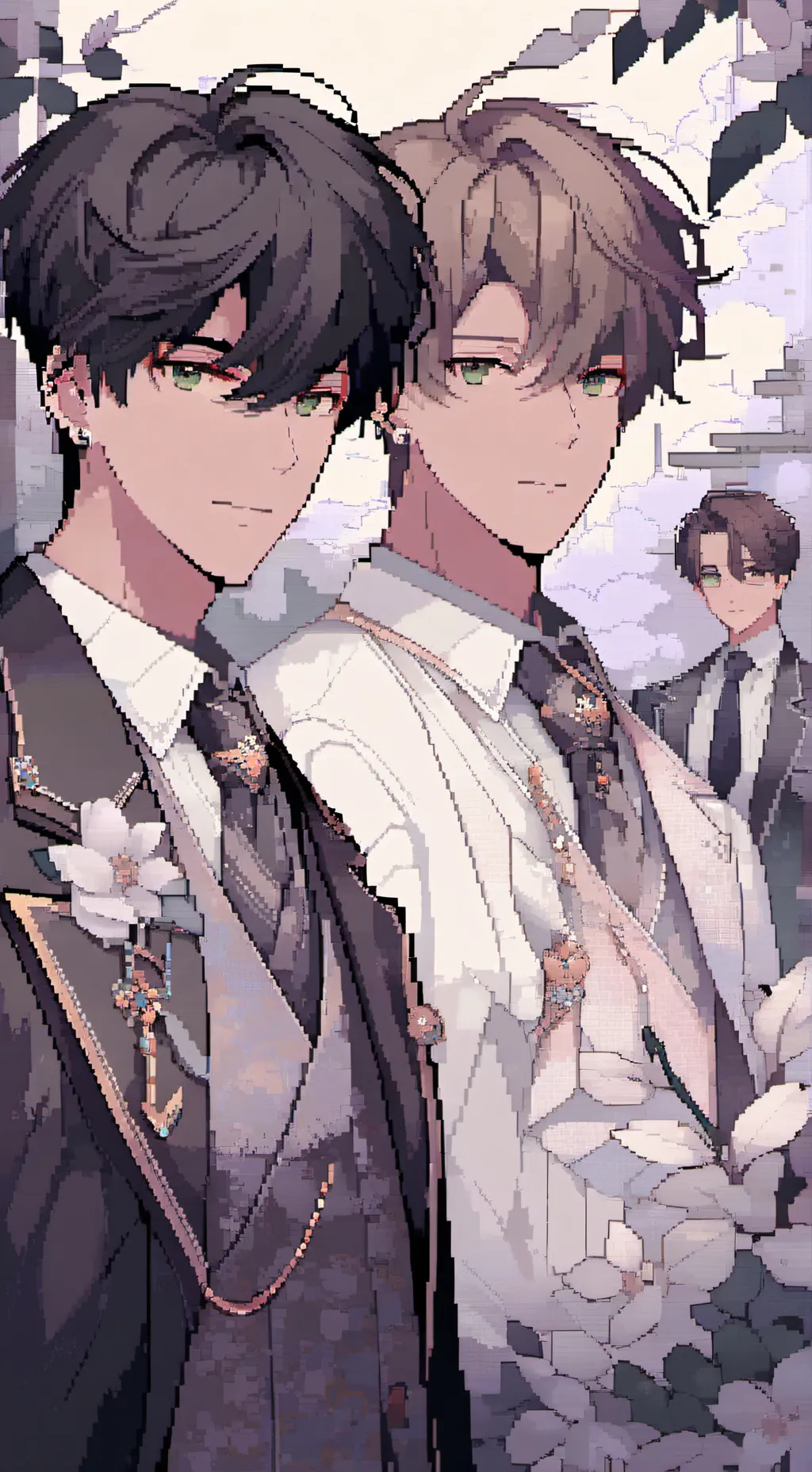 ai character: 3 boys background