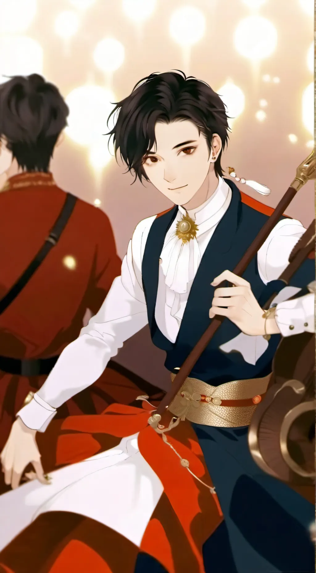 ai character: luca💖 background