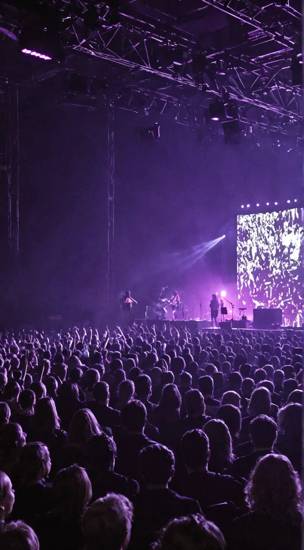 ai character: BTS concert background