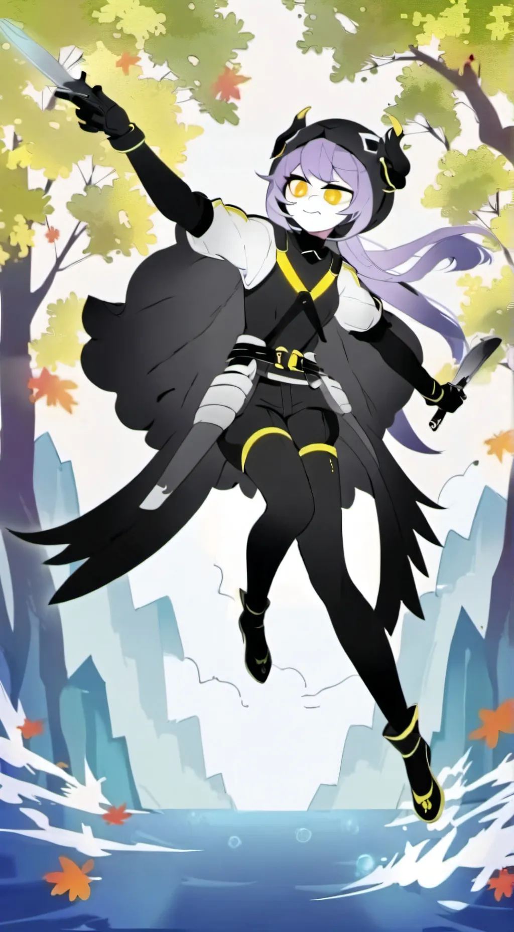 ai character: uzi & n background