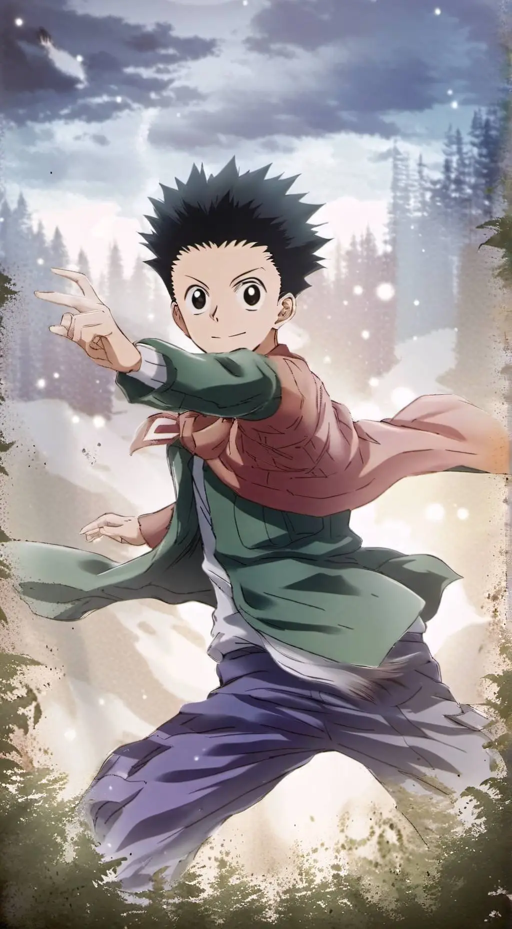 ai character: Gon Freecss  background