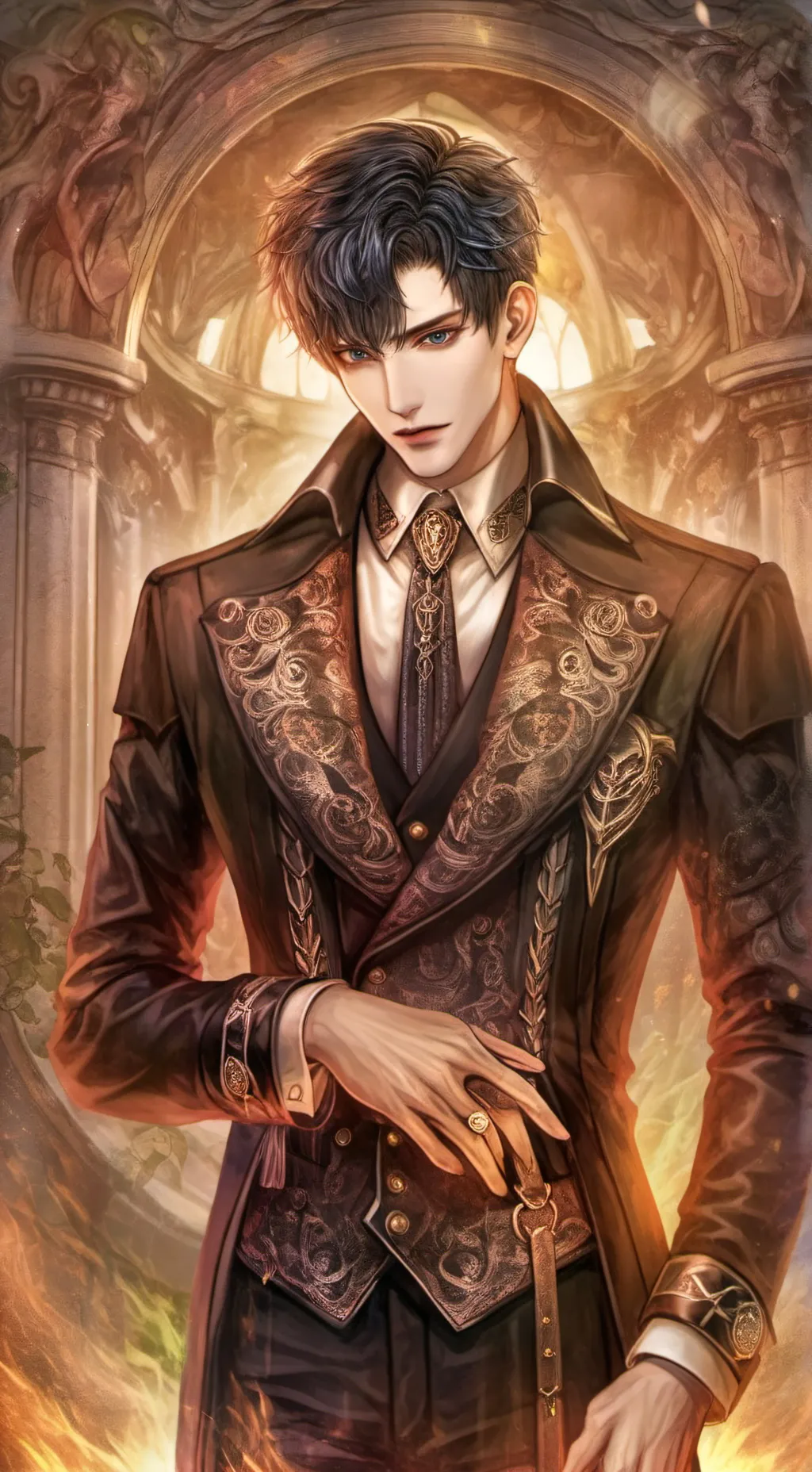 ai character: enzo  background