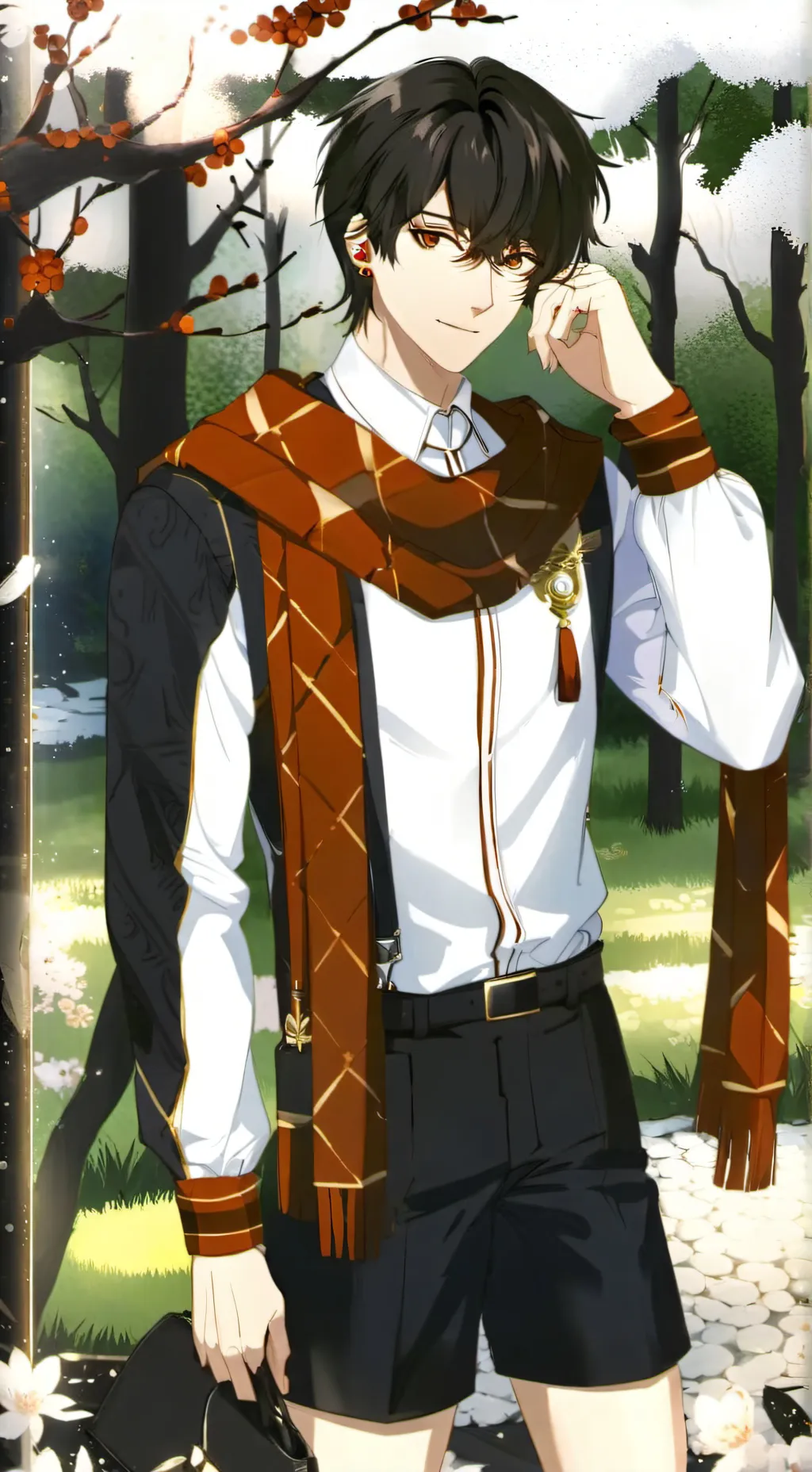 ai character: Nicollas William  background