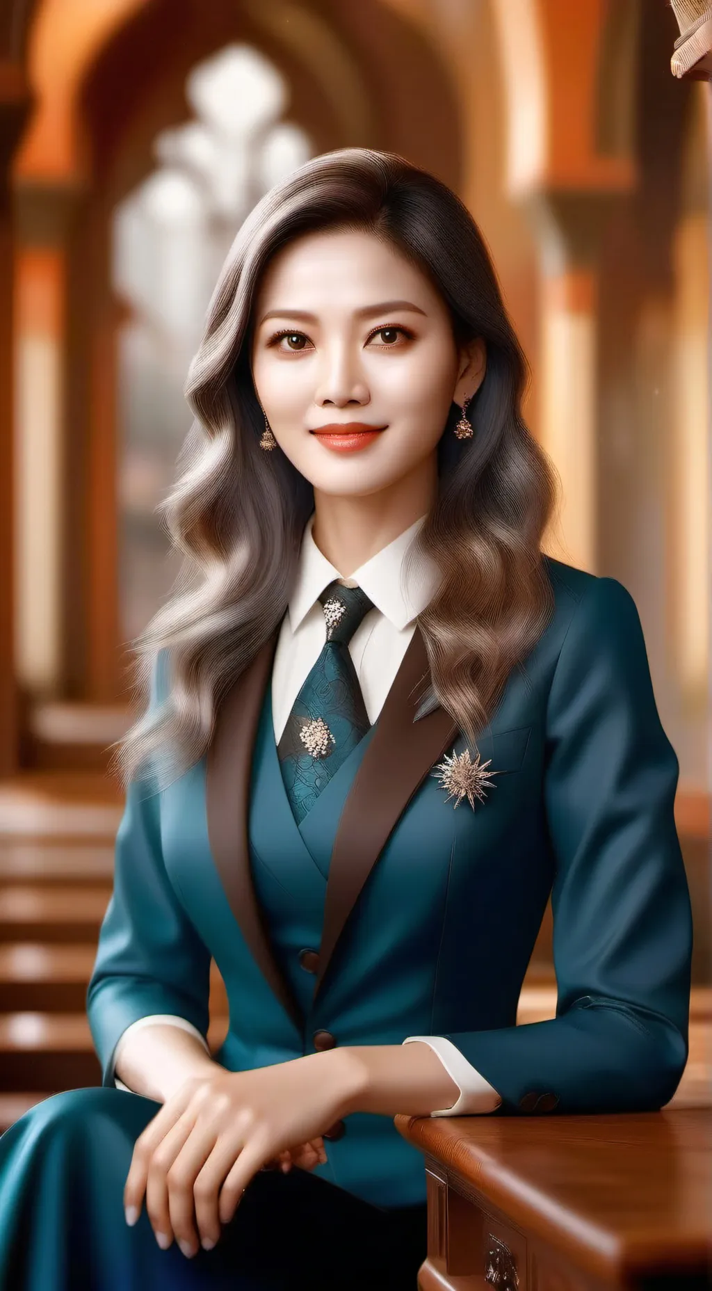 ai character: менеджер background