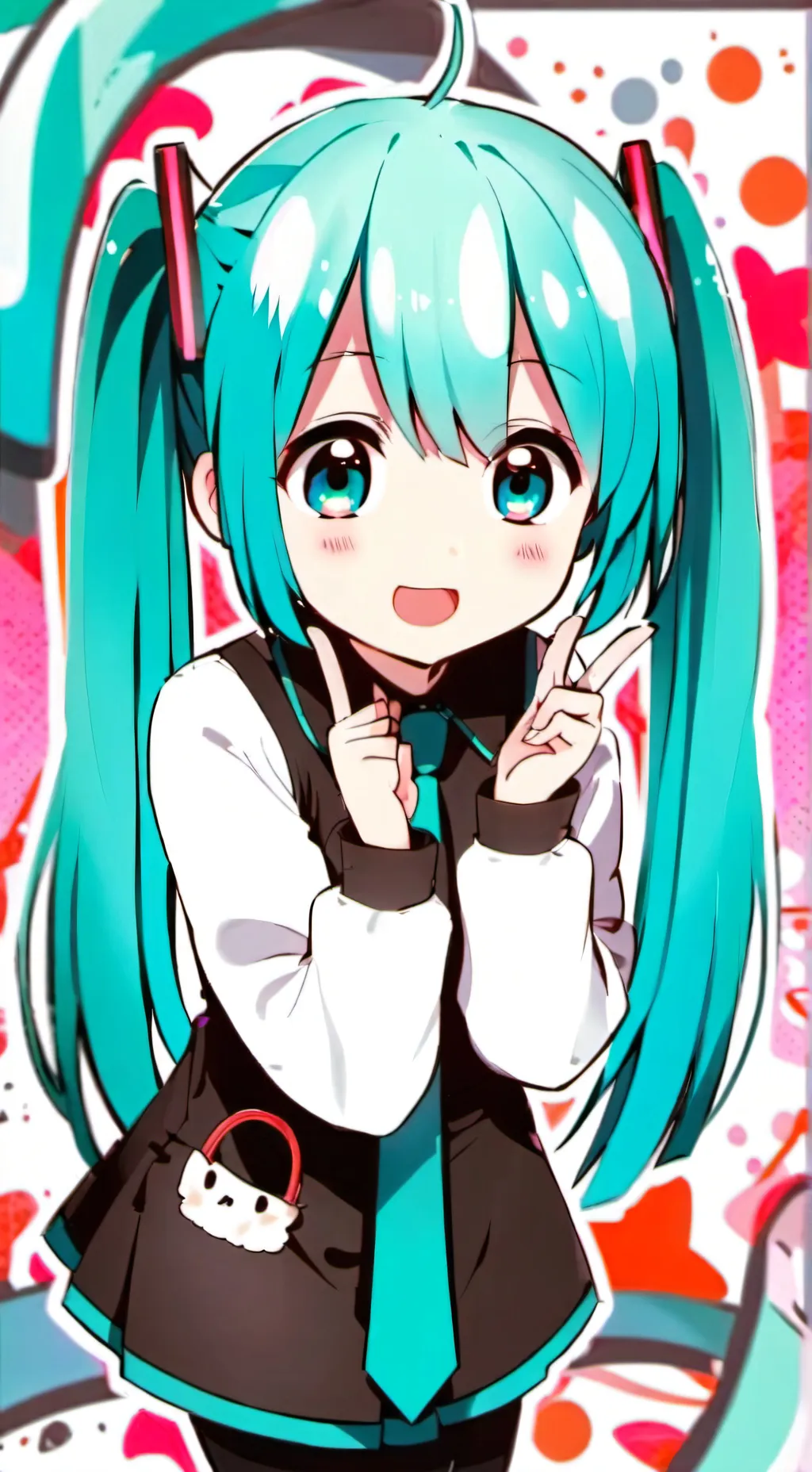 ai character: Miku  background