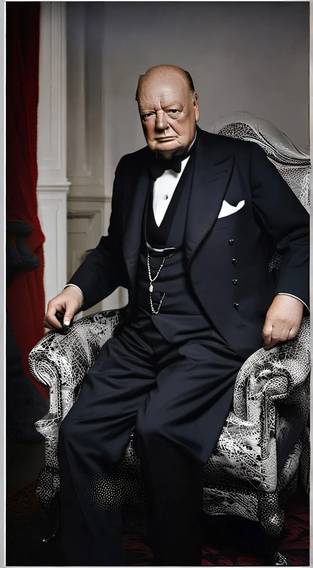 ai character: Черчилль background