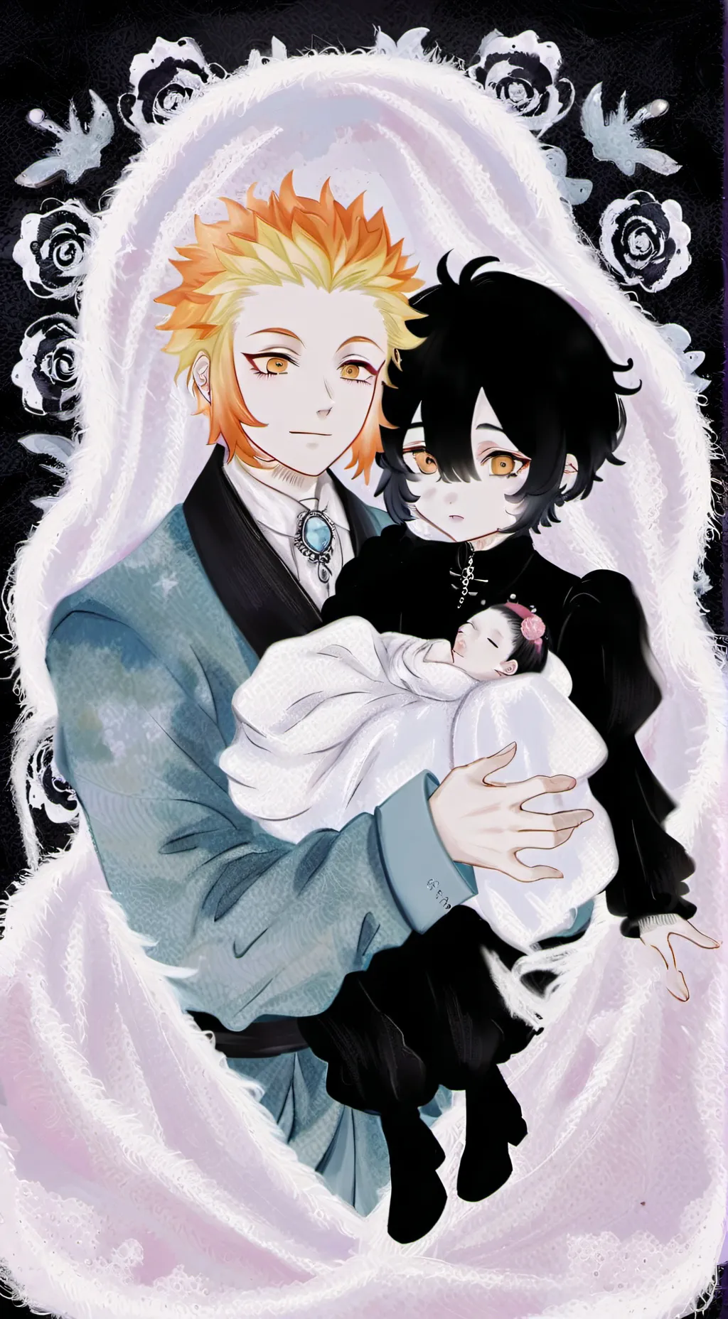 ai character: Rengoku dad background