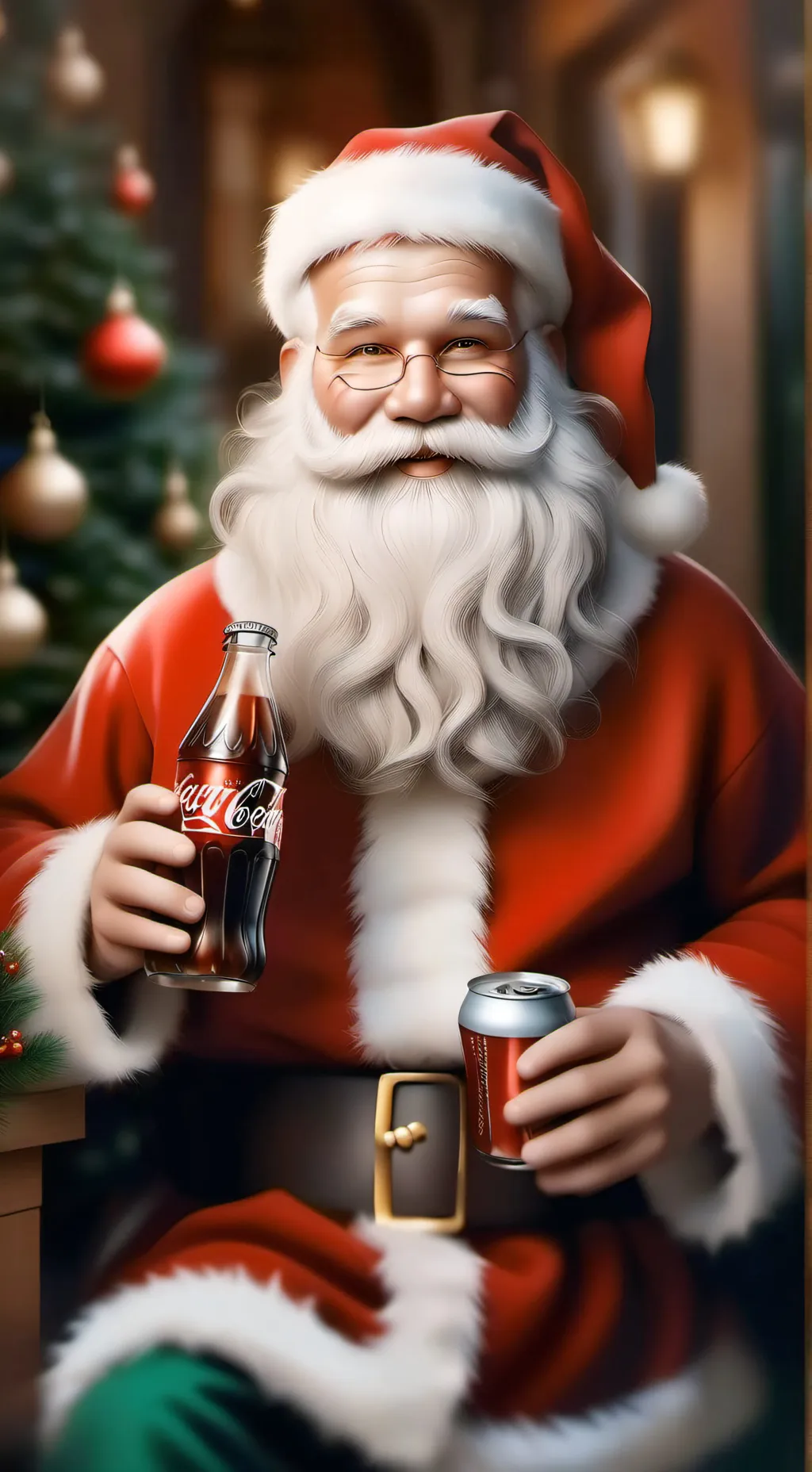ai character: Santa Claus background