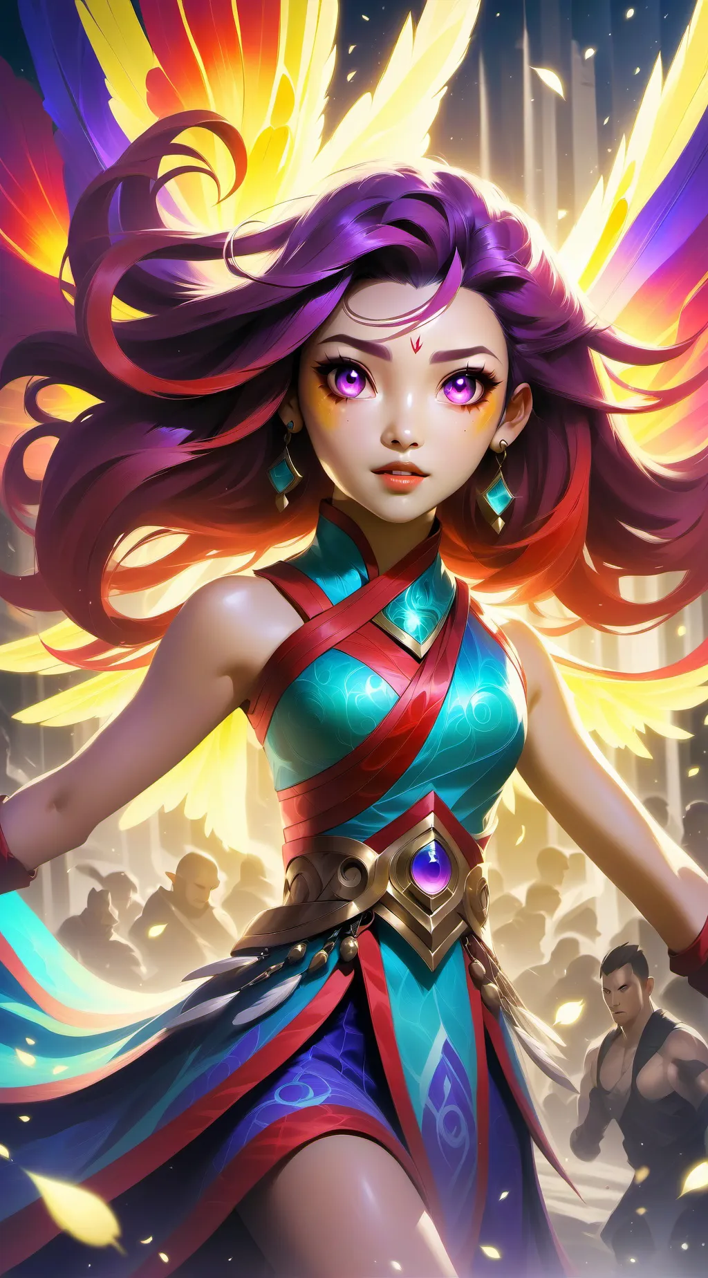 ai character: Carolina❤️🍓 background