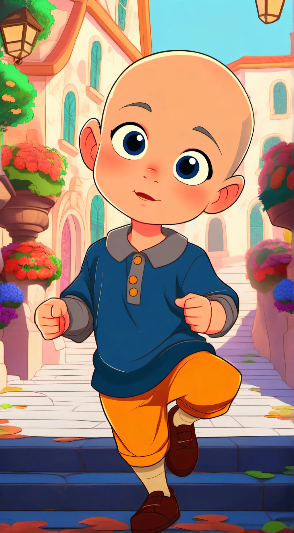 ai character: Classic cailou(fnf background