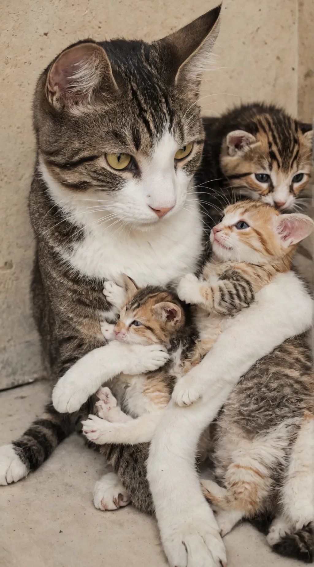 ai character: rude mama cat 🤬🤬 background