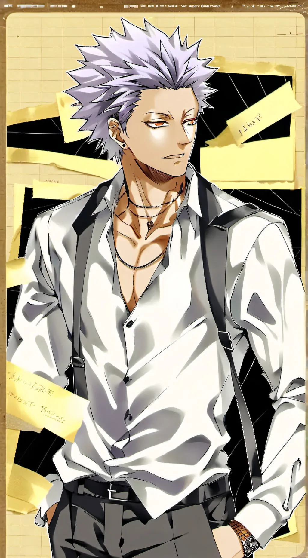 ai character: Mars(Black clover) background