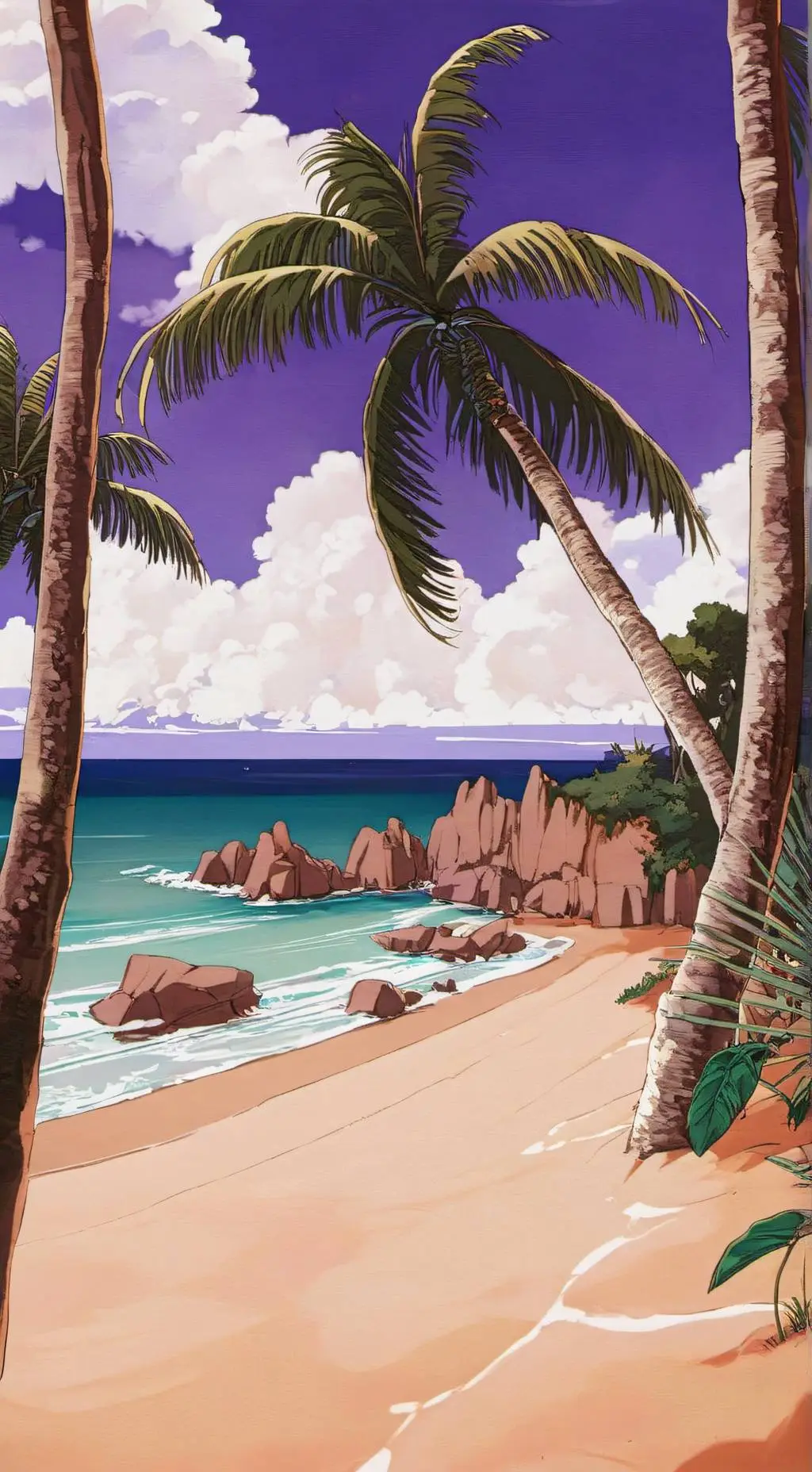 ai character: Остров 🏝️ background