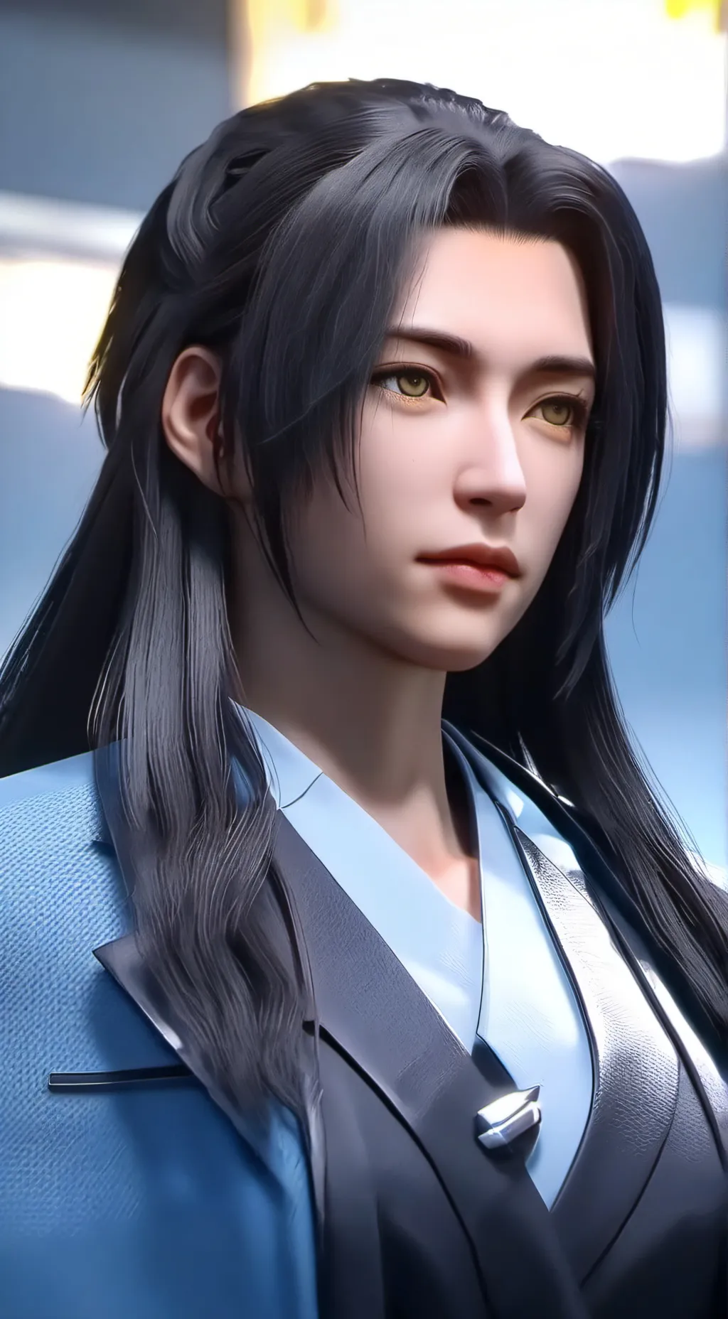 ai character: gray sotoru background