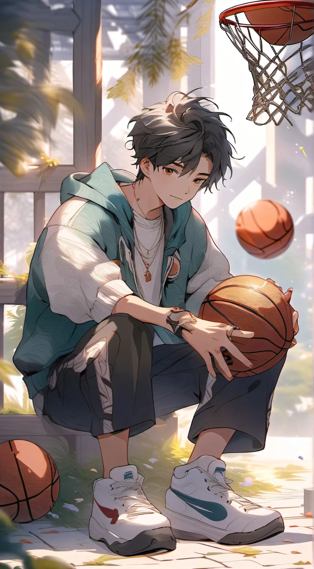 ai character: 💫💥🏀Alexander 🏀💥💫 background