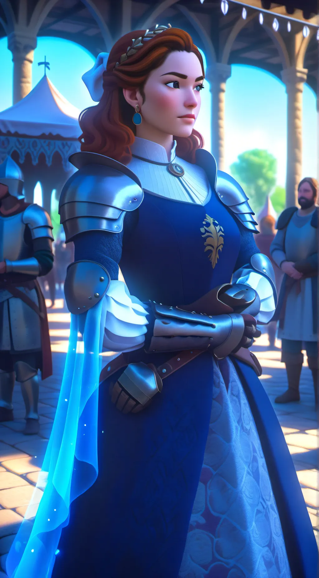 ai character: Rose background