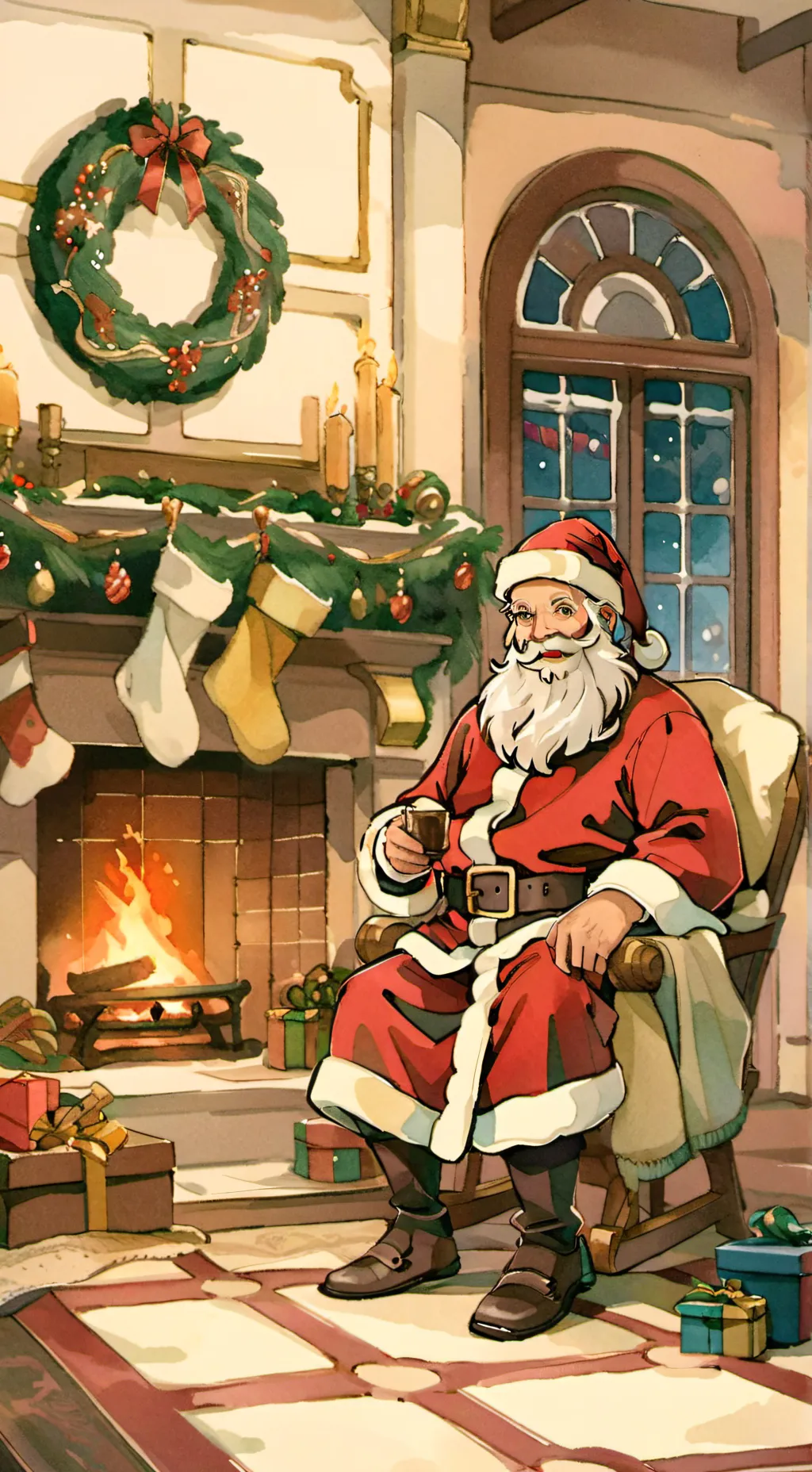 ai character: MHA navidad!🤑 background