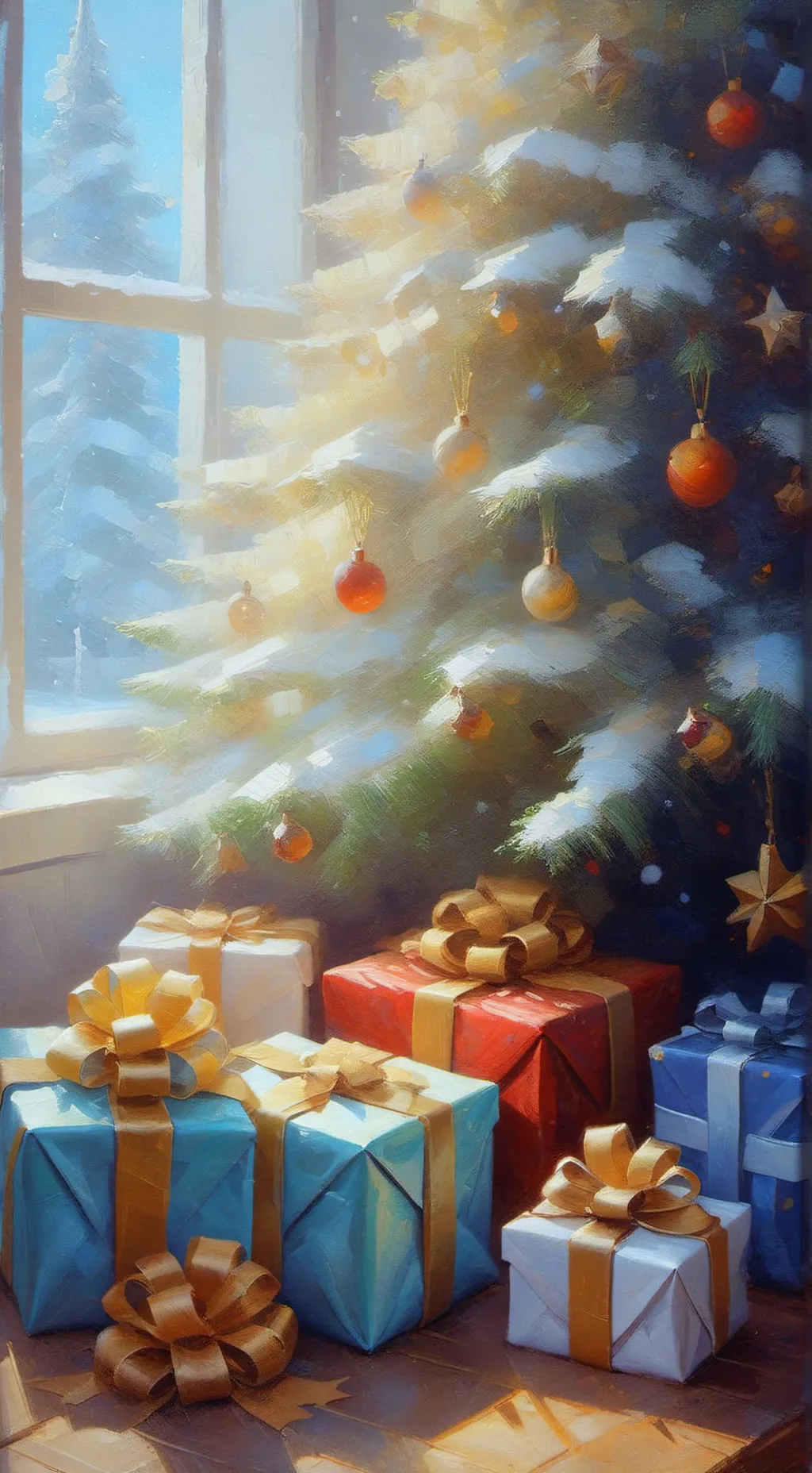 ai character: Happy Holidays!! background