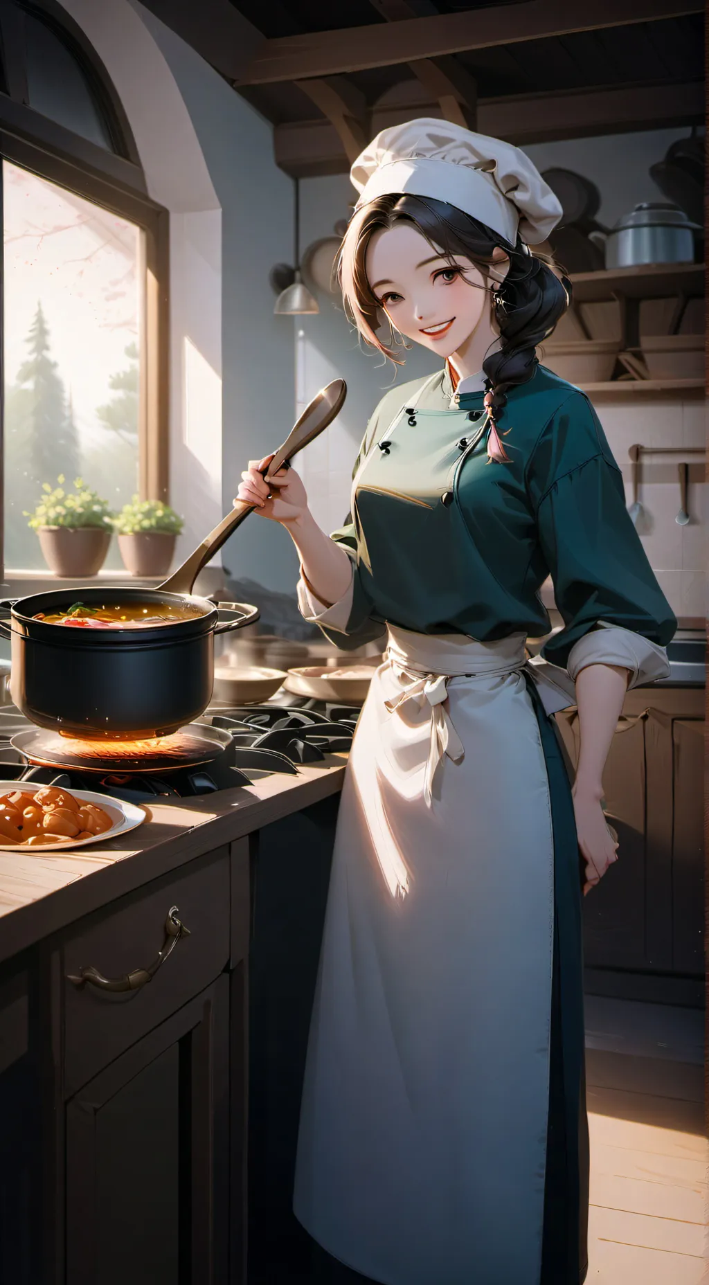 ai character: thank you background