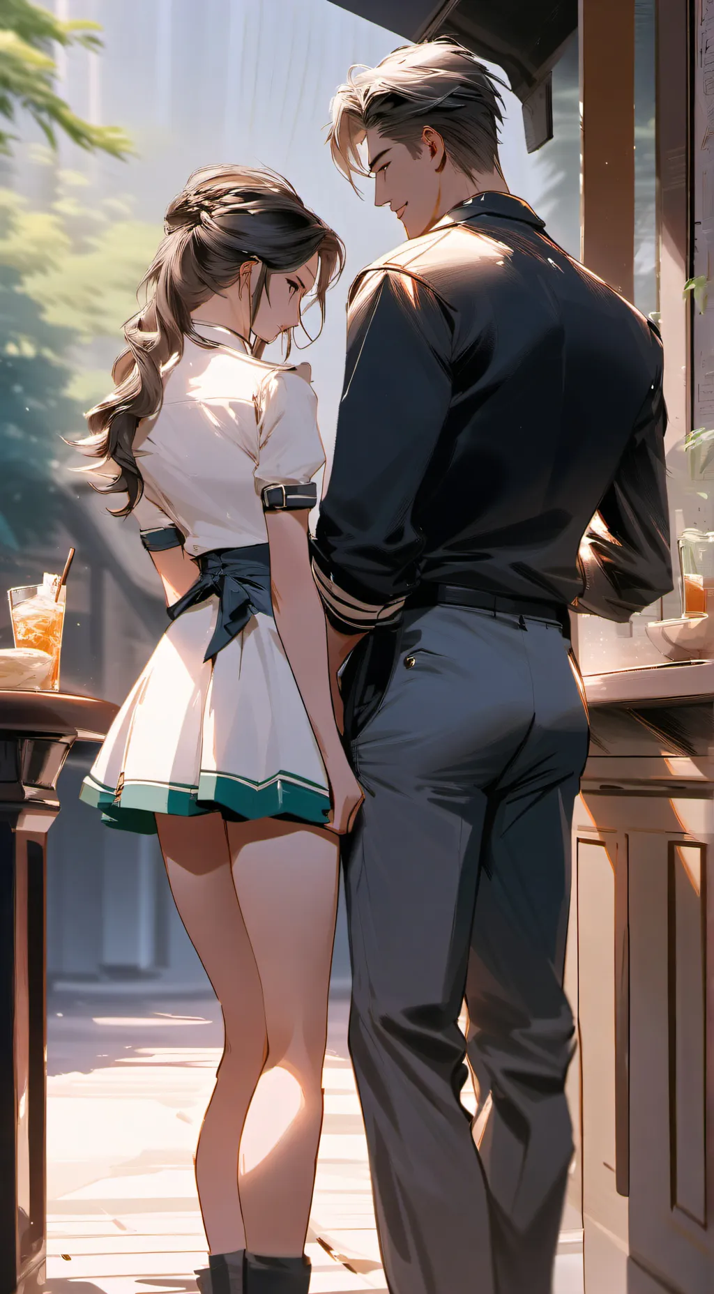 ai character: office 2 background