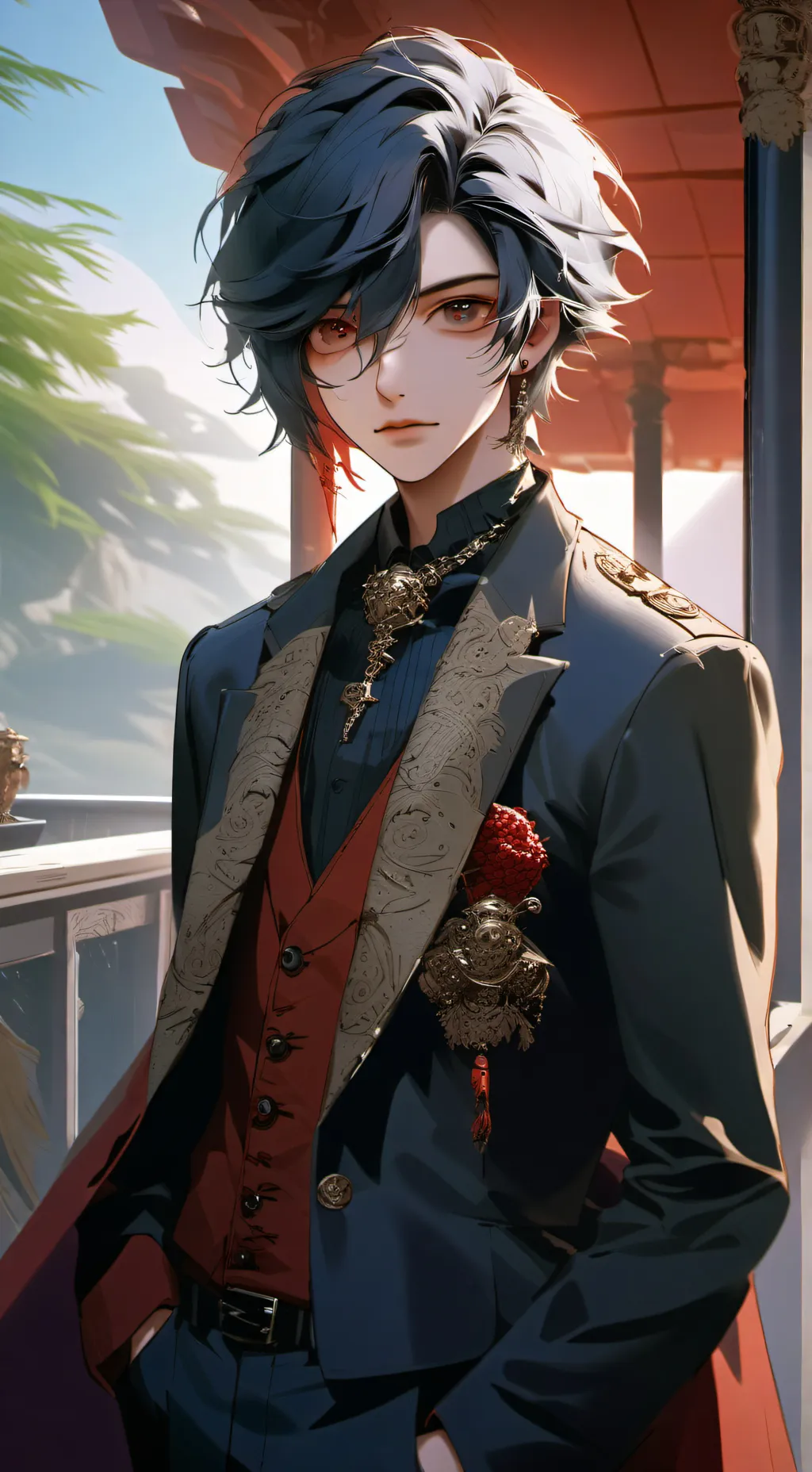 ai character: Lucas  background