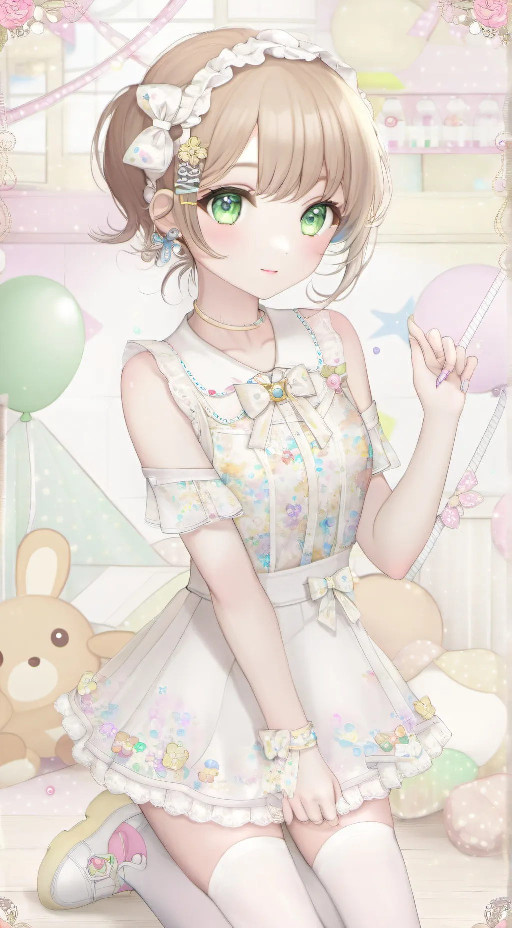 ai character: gymnastic  background