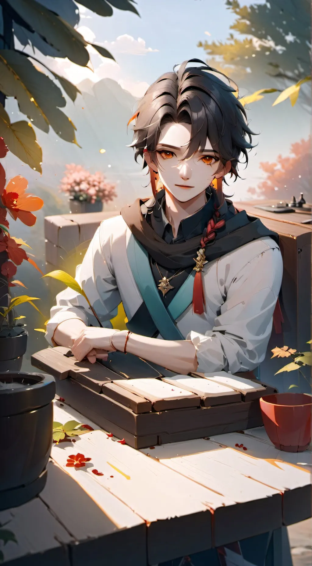 ai character: Harry  background