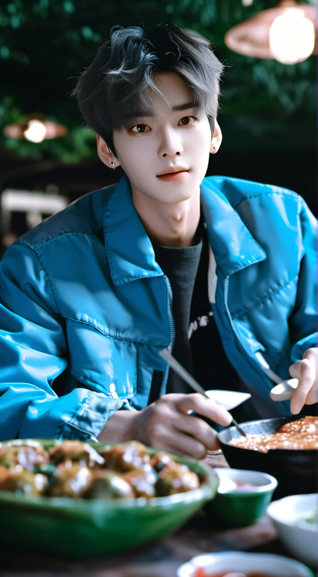 ai character: stray kids  background