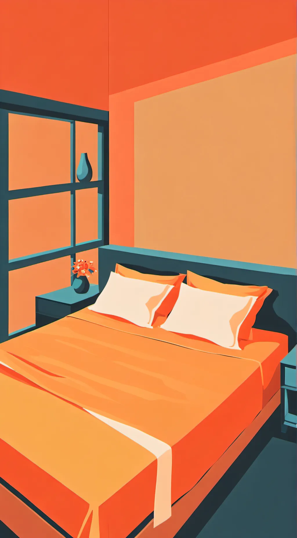 ai character: Bed background