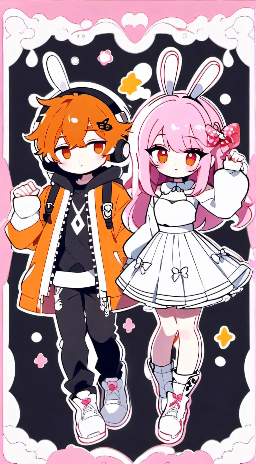 ai character: Pinki dates Oren background