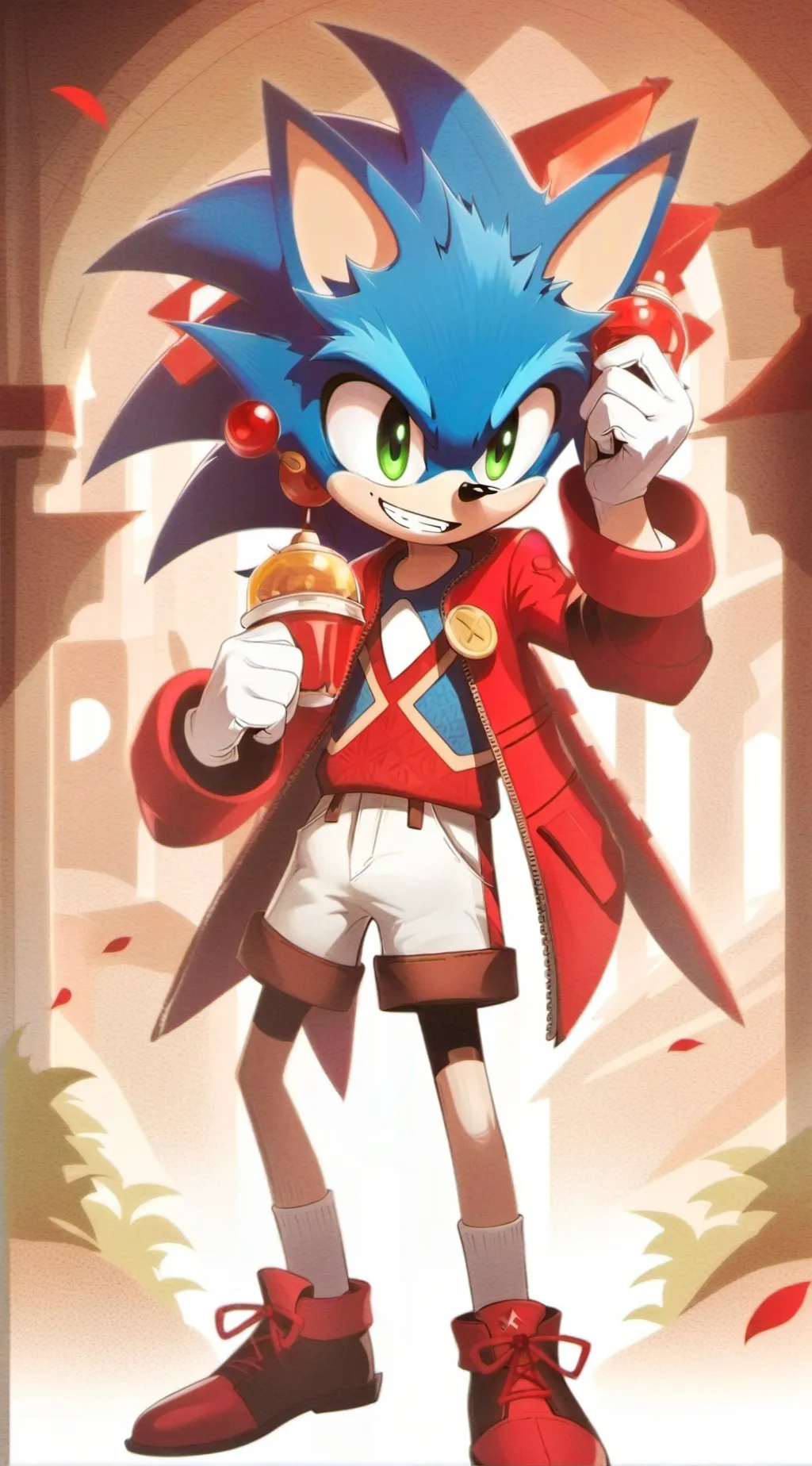 ai character: sonic girls love u background