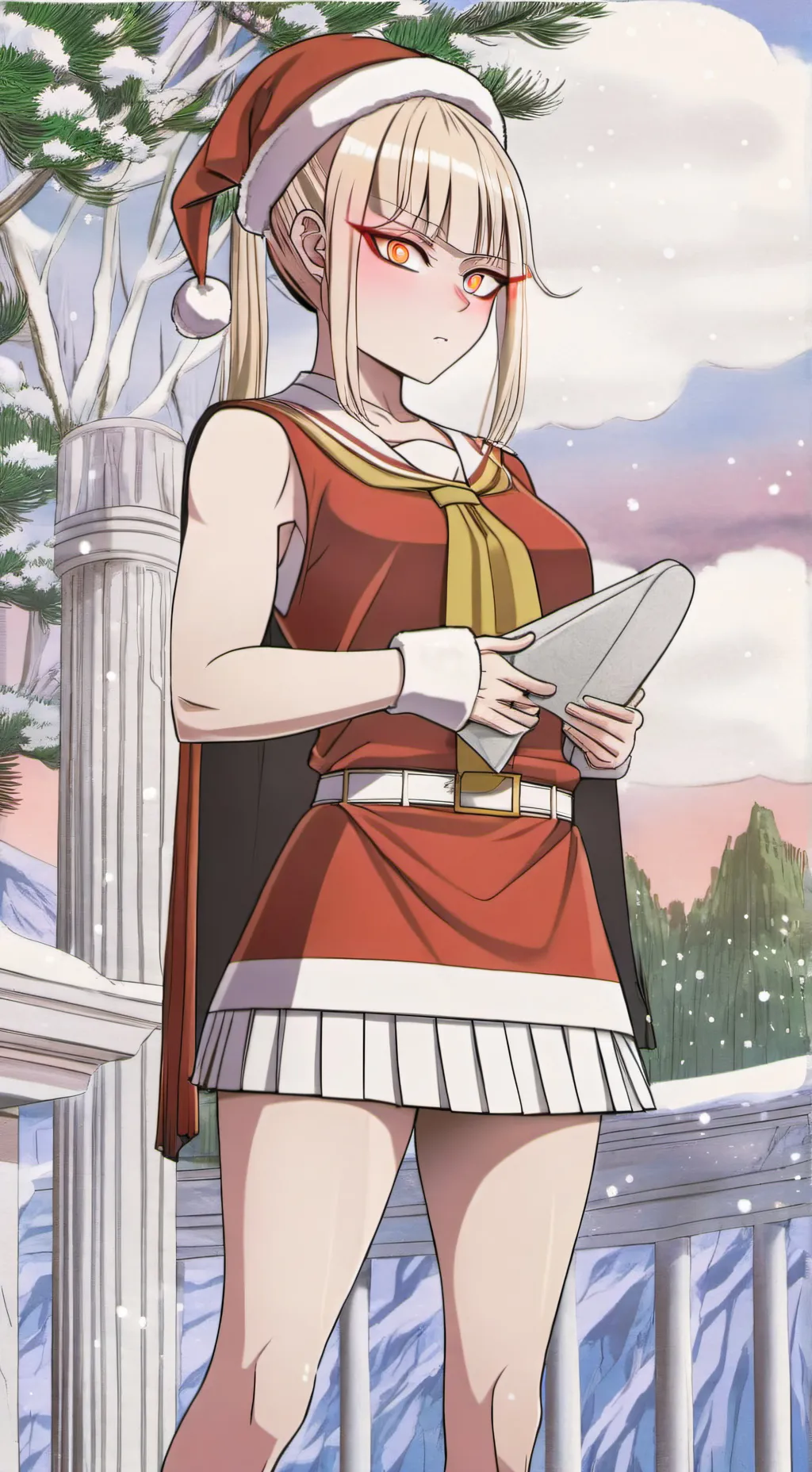 ai character: lov Christmas  background