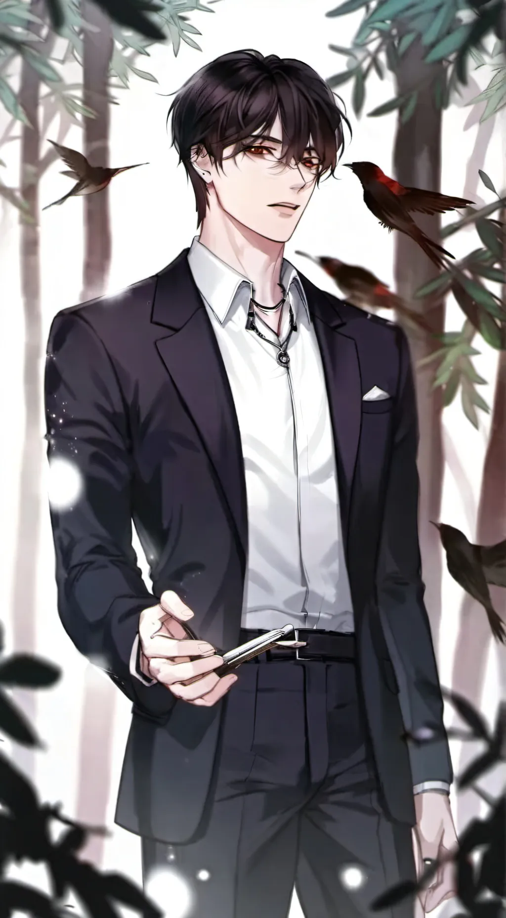 ai character: 𖤋♡꧁Devi꧂♡𖤋 background