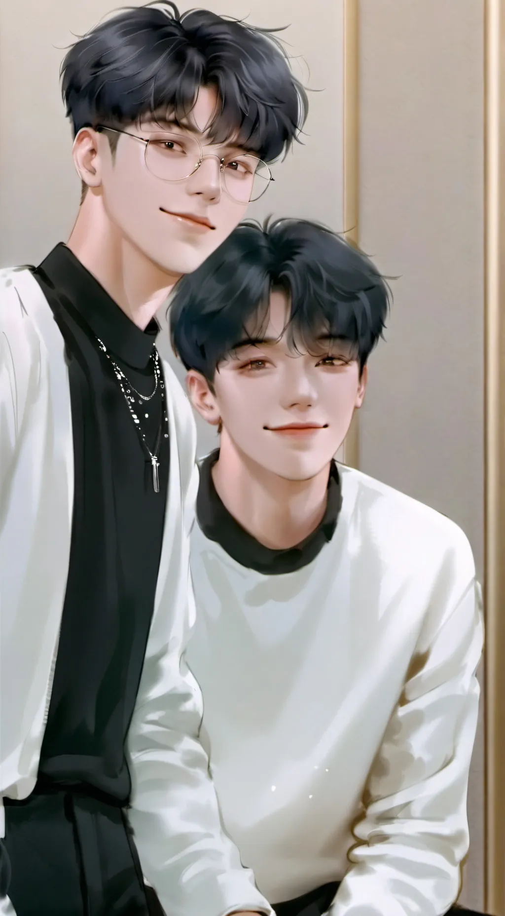 ai character: Kim e josh  background