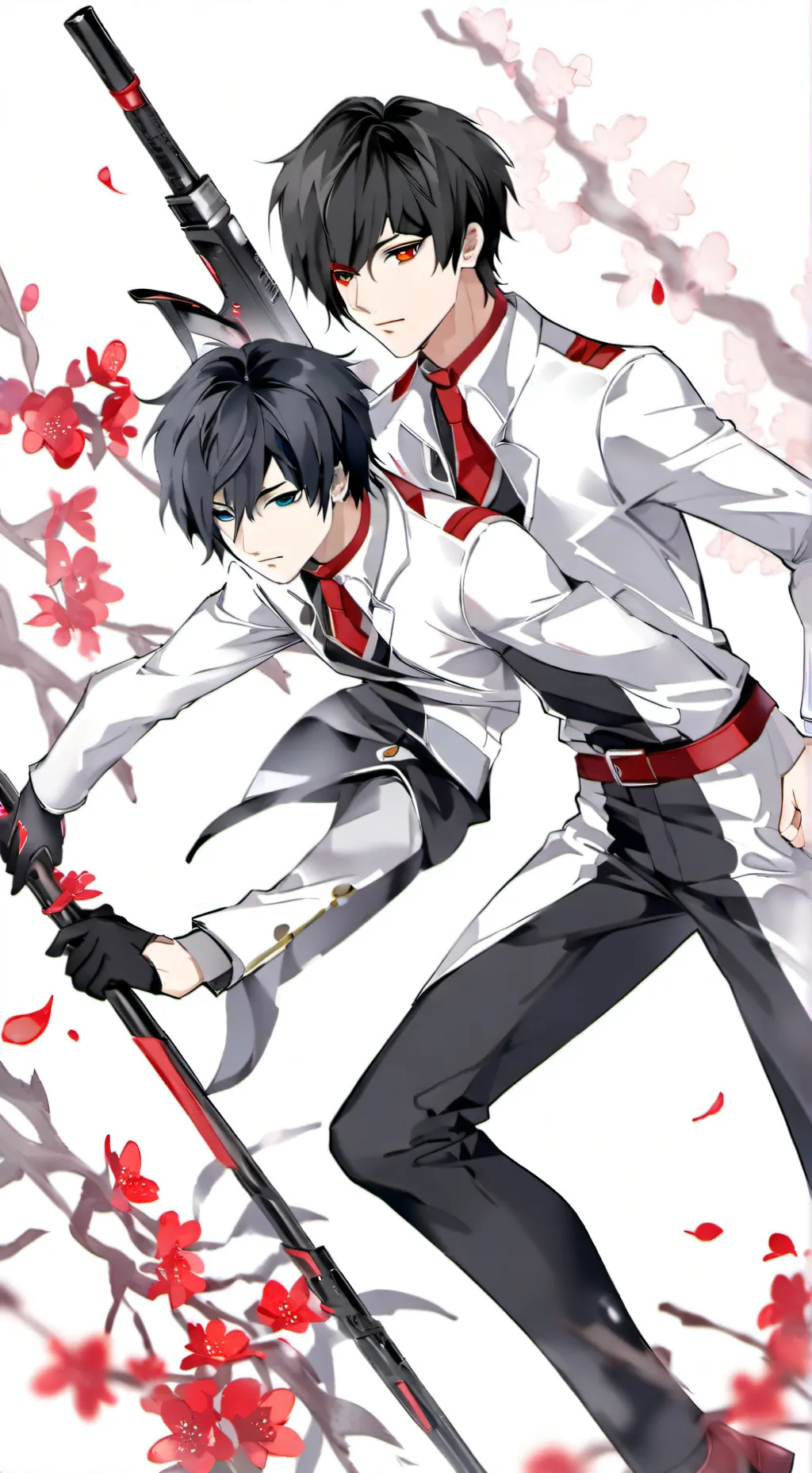 ai character: Dan y Damian  background