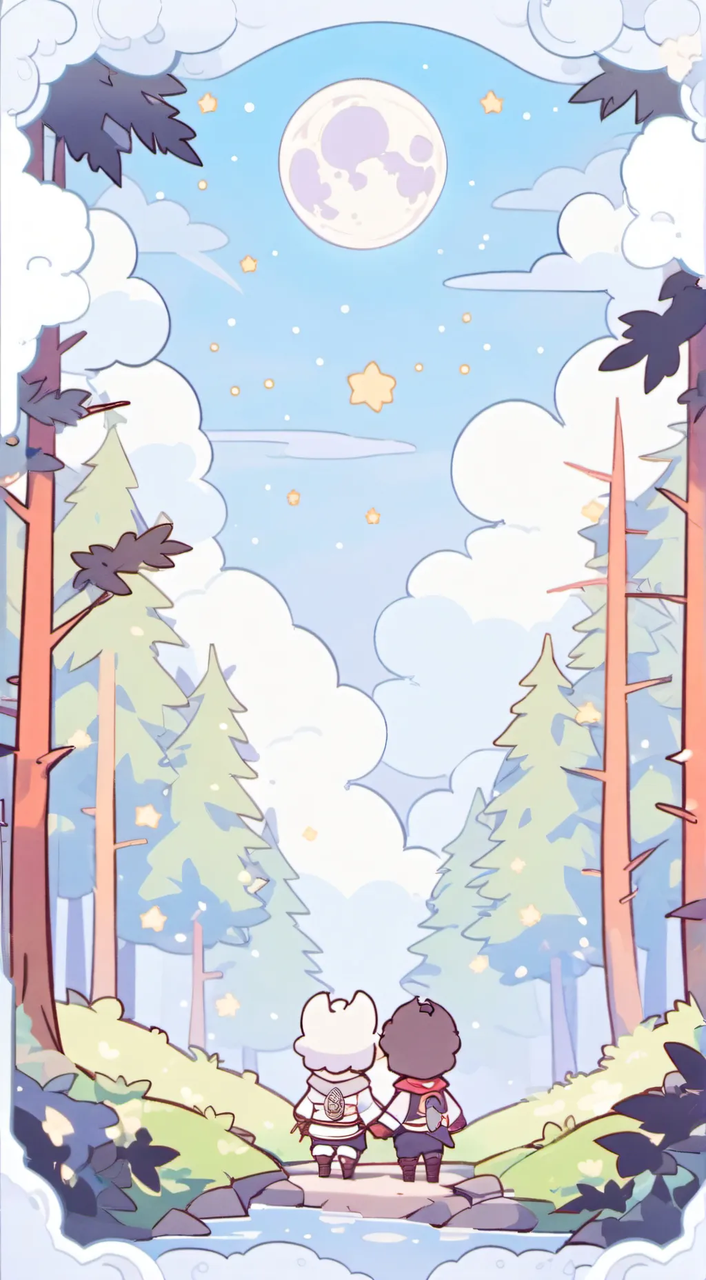 ai character: MHA New year chaos background