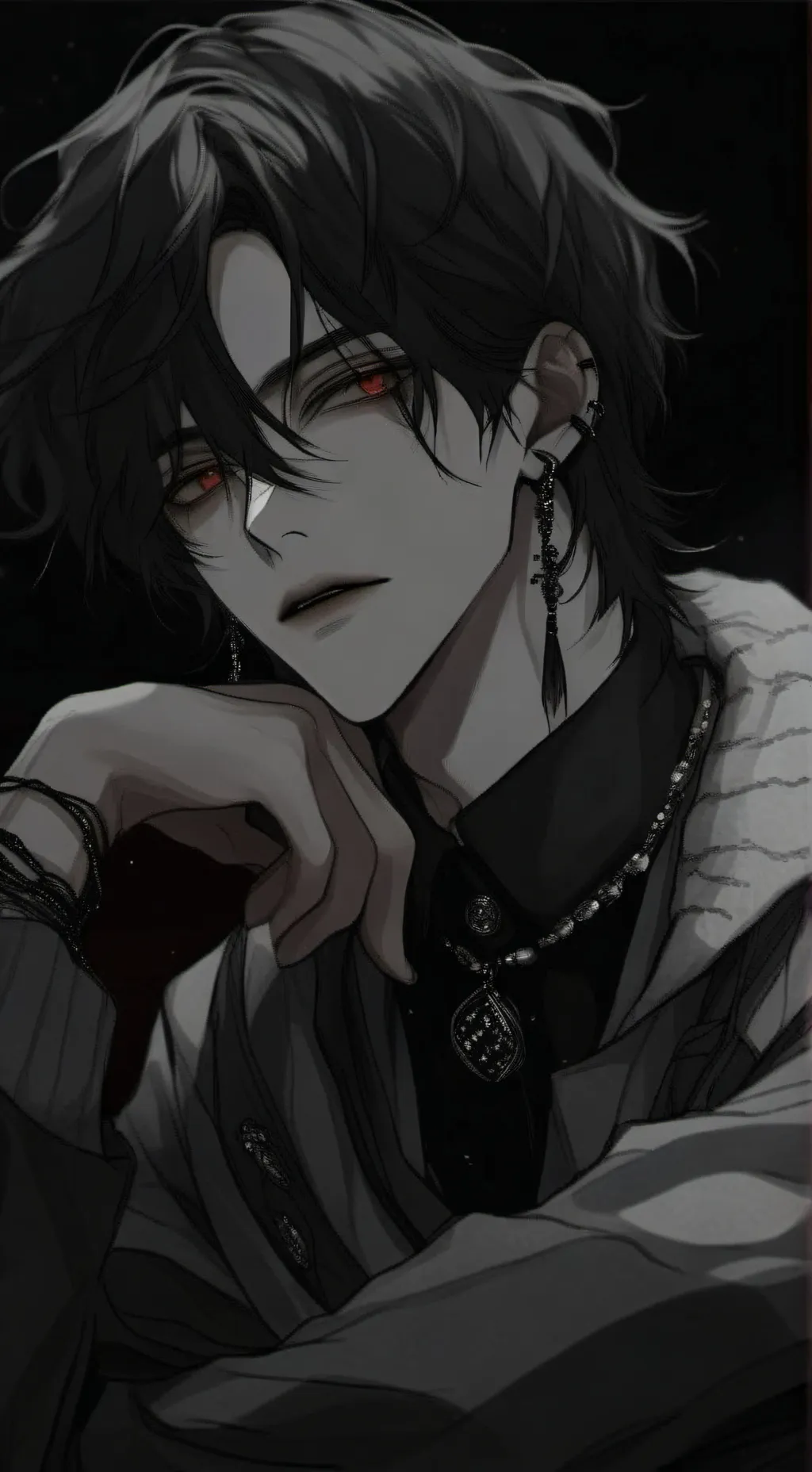 ai character: 🕸─𝐌𝐢𝐥𝐨─🥀 background