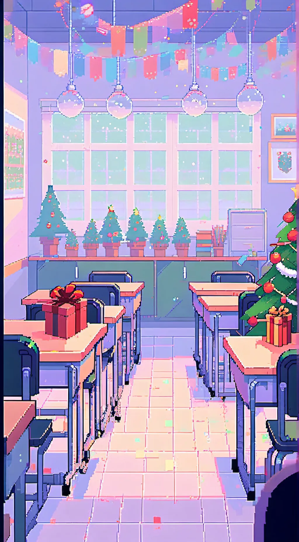 ai character: FPE XMAS background