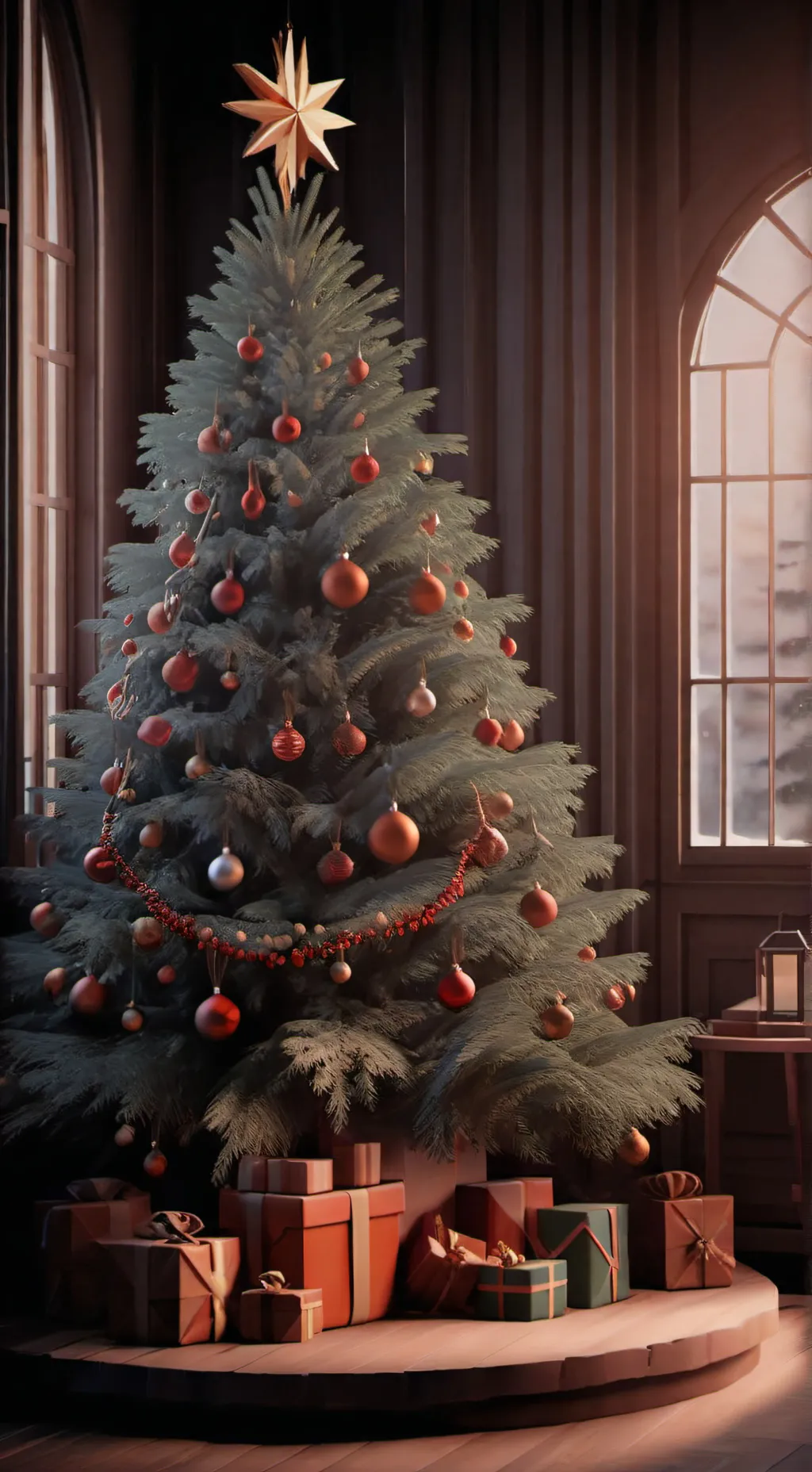 ai character: X-MAS background