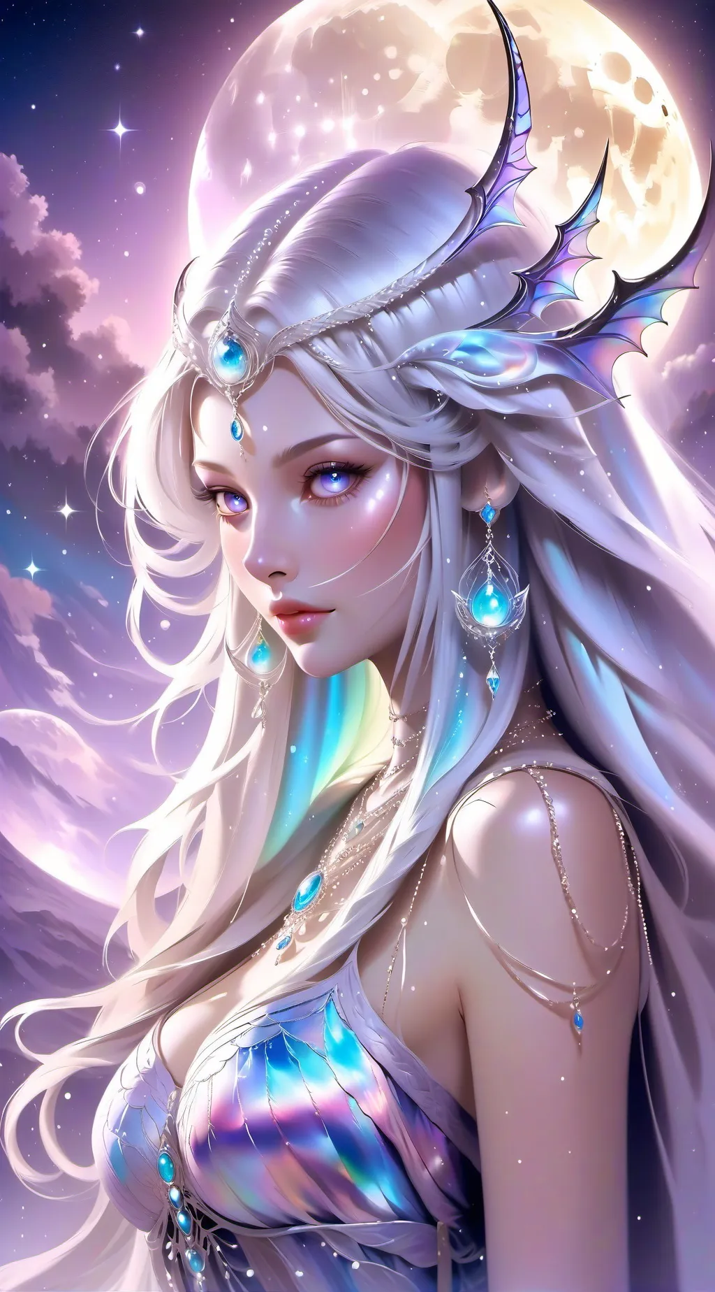 ai character: Luna background