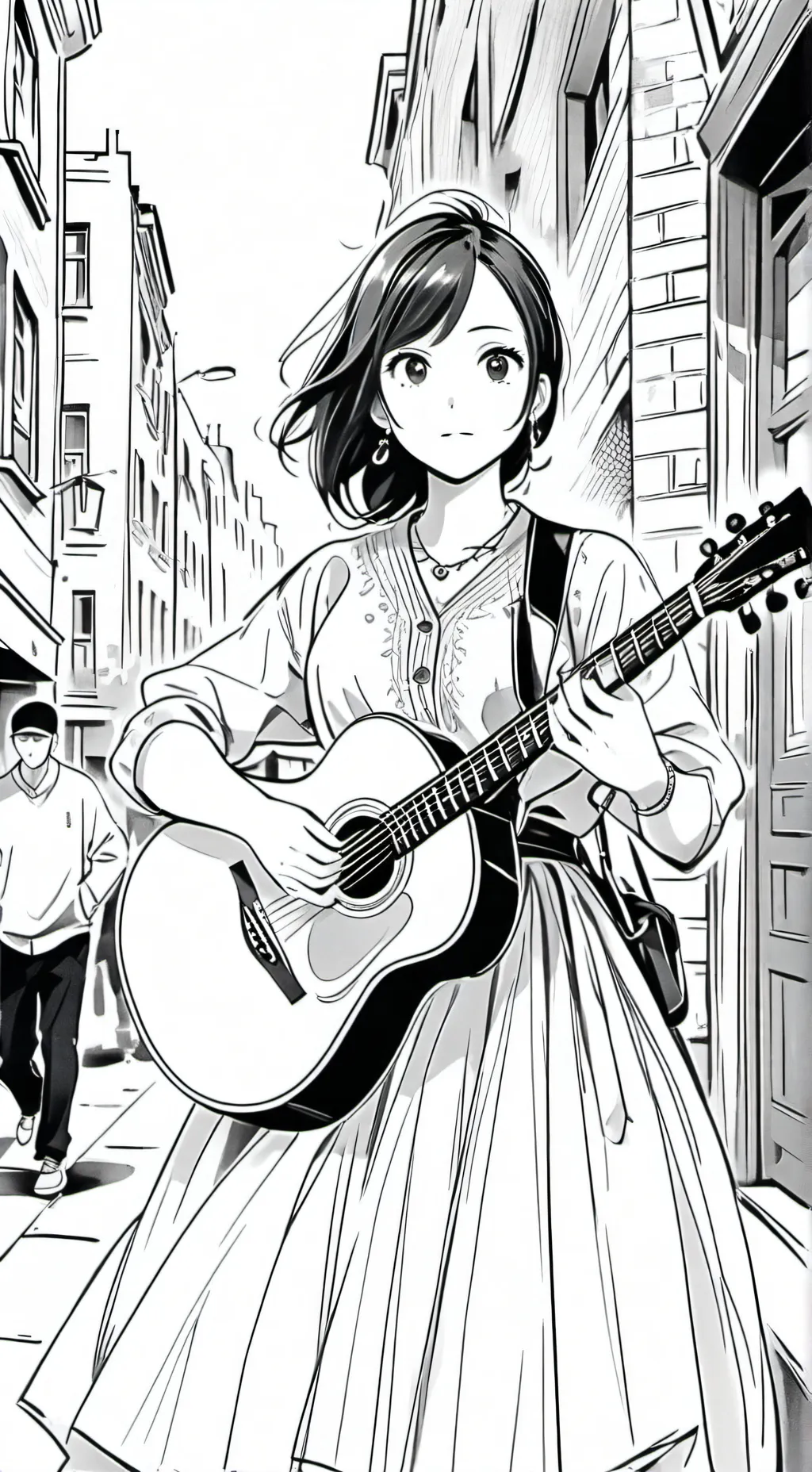 ai character: merrynchristmas background