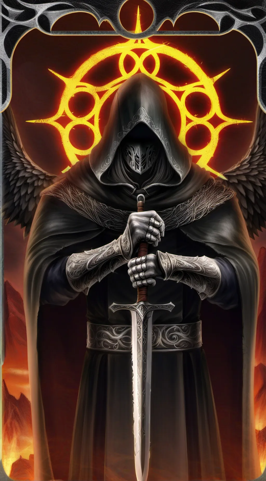 ai character: cgrim reaper love  background