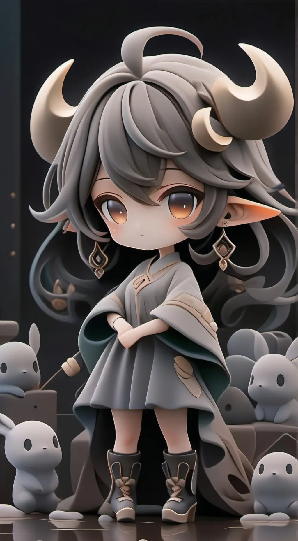 ai character: Flora  background