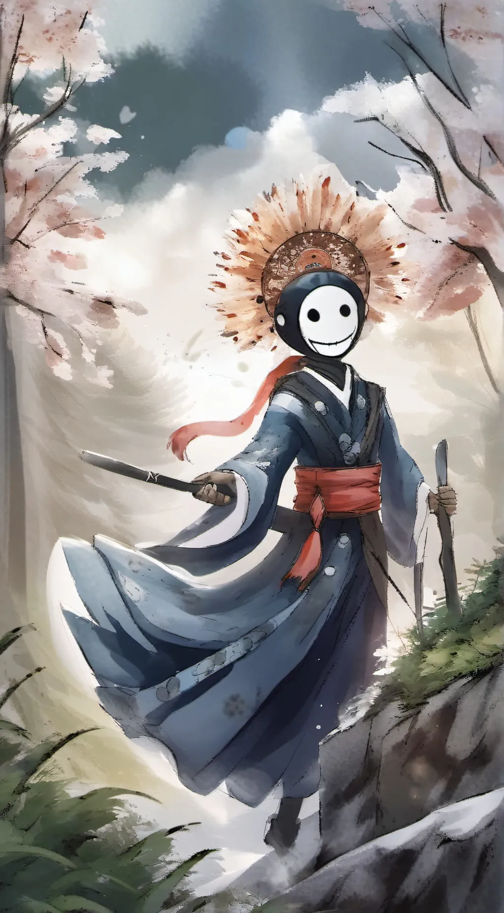 ai character: sprout background