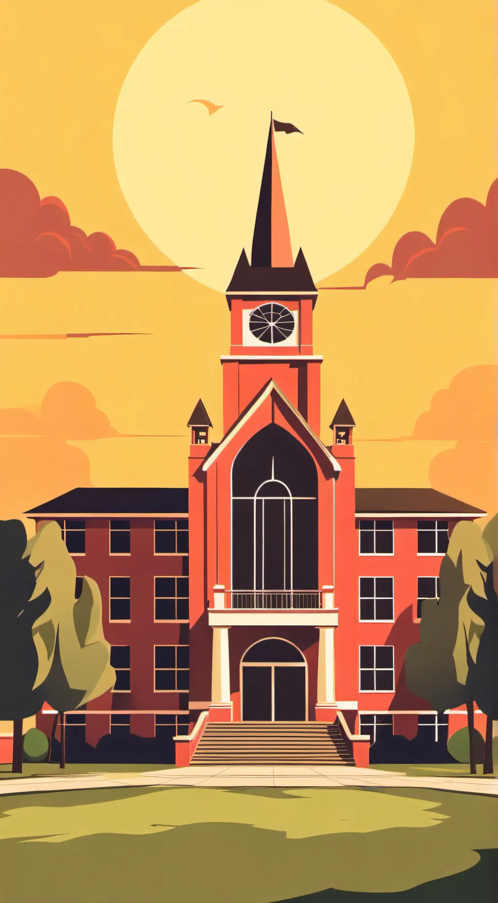 ai character: HH highschool  background