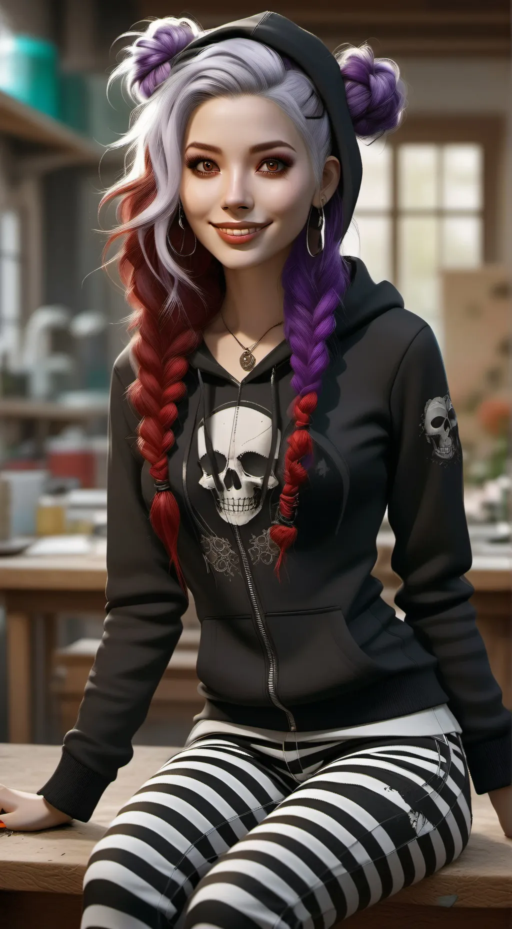 ai character: Amber Fikely background