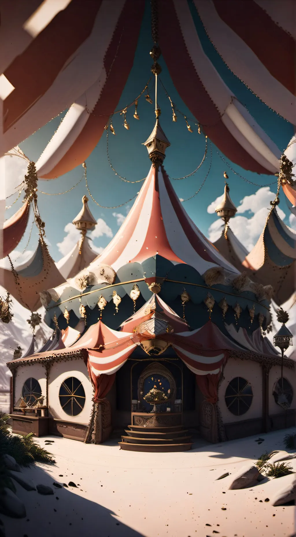 ai character: Tadc Carnival AU background